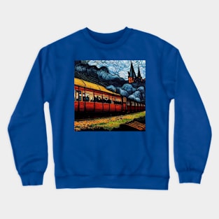 Starry Night Wizarding Express Train Crewneck Sweatshirt